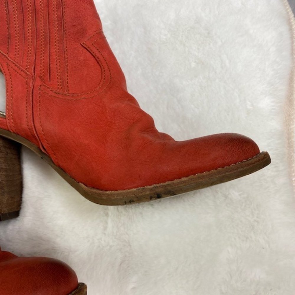 Dolce Vita Jasper Red Mule Open Heel Booties Size 6.5 - Picture 8 of 10